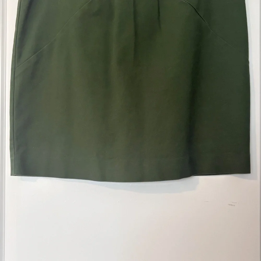Kate Spade Saturday Green Geometric Seam Mini Skirt Womens Size 6